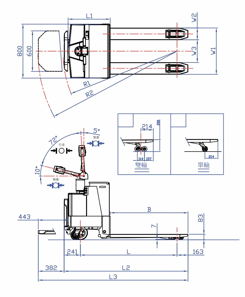 PPT-20/25/30/40 自走式全電動拖板車（2.0噸 / 2.5噸 / 3.0噸 / 4.0噸）