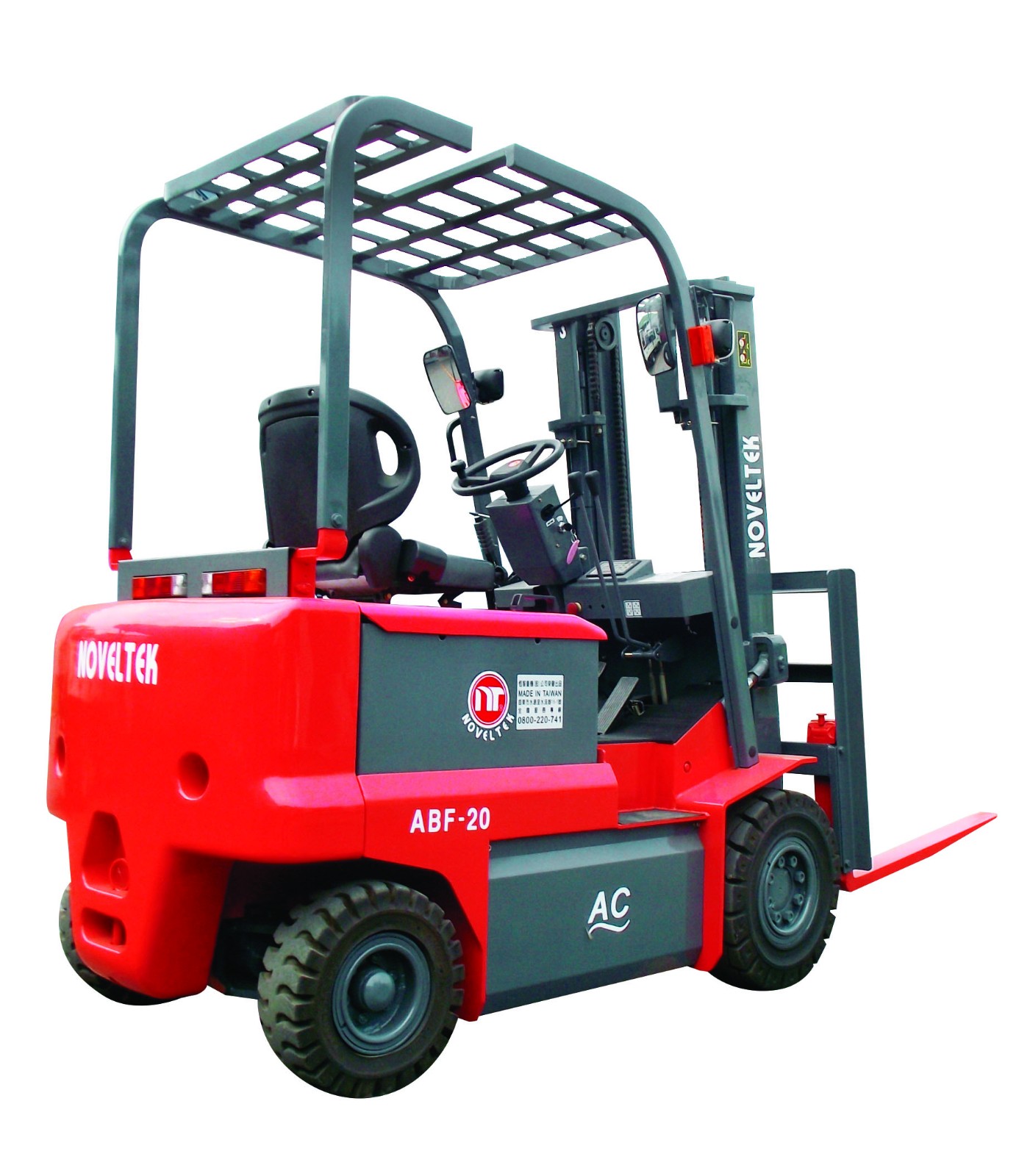 四輪座式電動堆高機/叉車-ABF-20,載重2000Kg(2噸),揚高3000mm (零利率3期價)