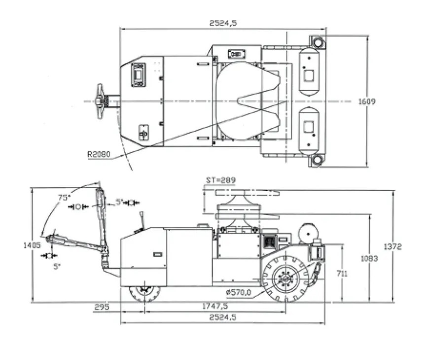 CTT-160 AC 自走式全电动货柜搬运拖车