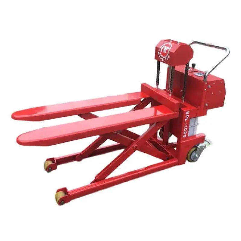 高揚程半電動油壓升降拖板車