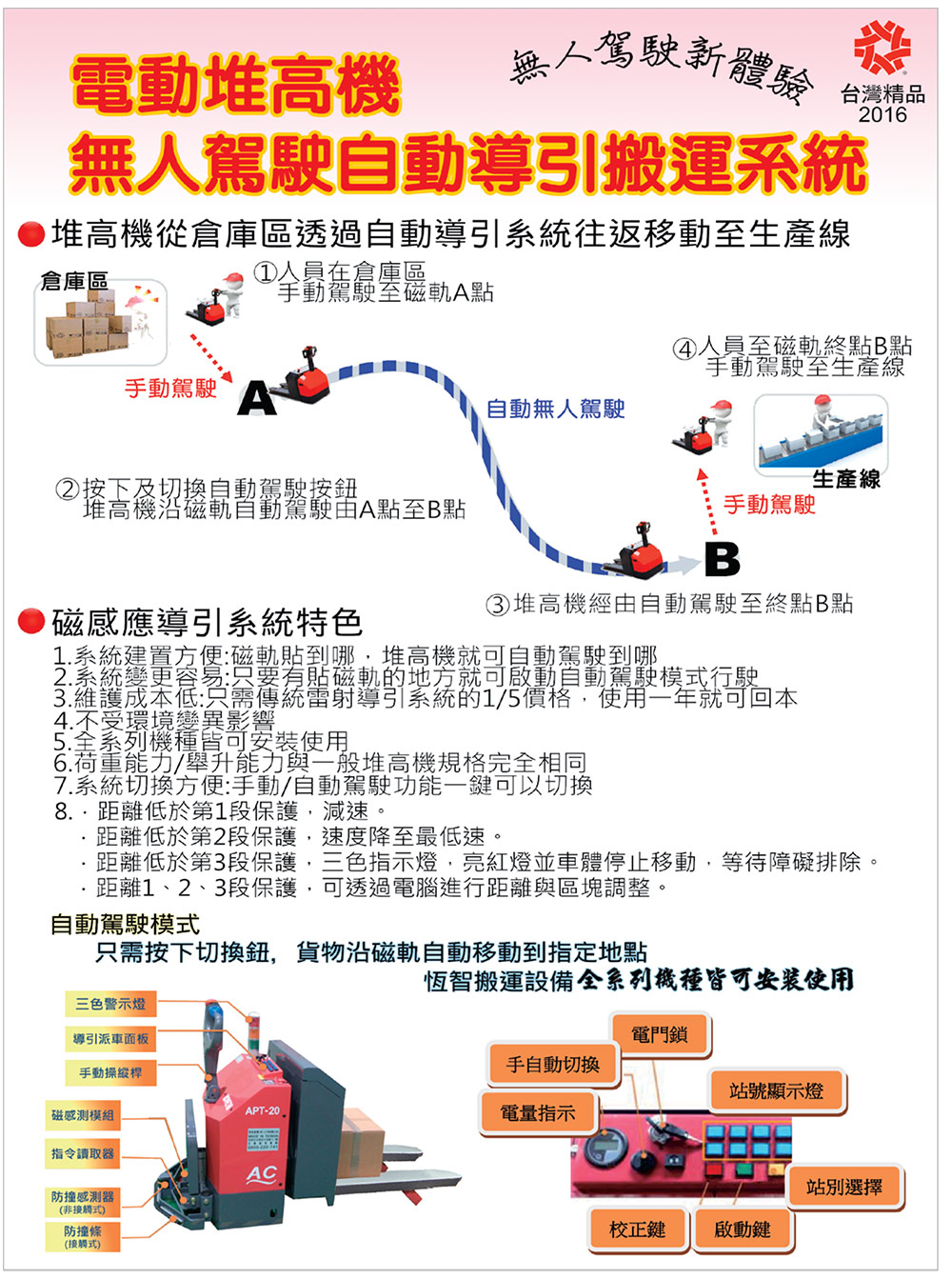 AGV-S AGV 磁導式無人搬運系統(簡易型)
